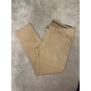 Brioni Meribel Regular Fit Trousers Jeans Mens Size 44 Khaki Cotton Blend Casual